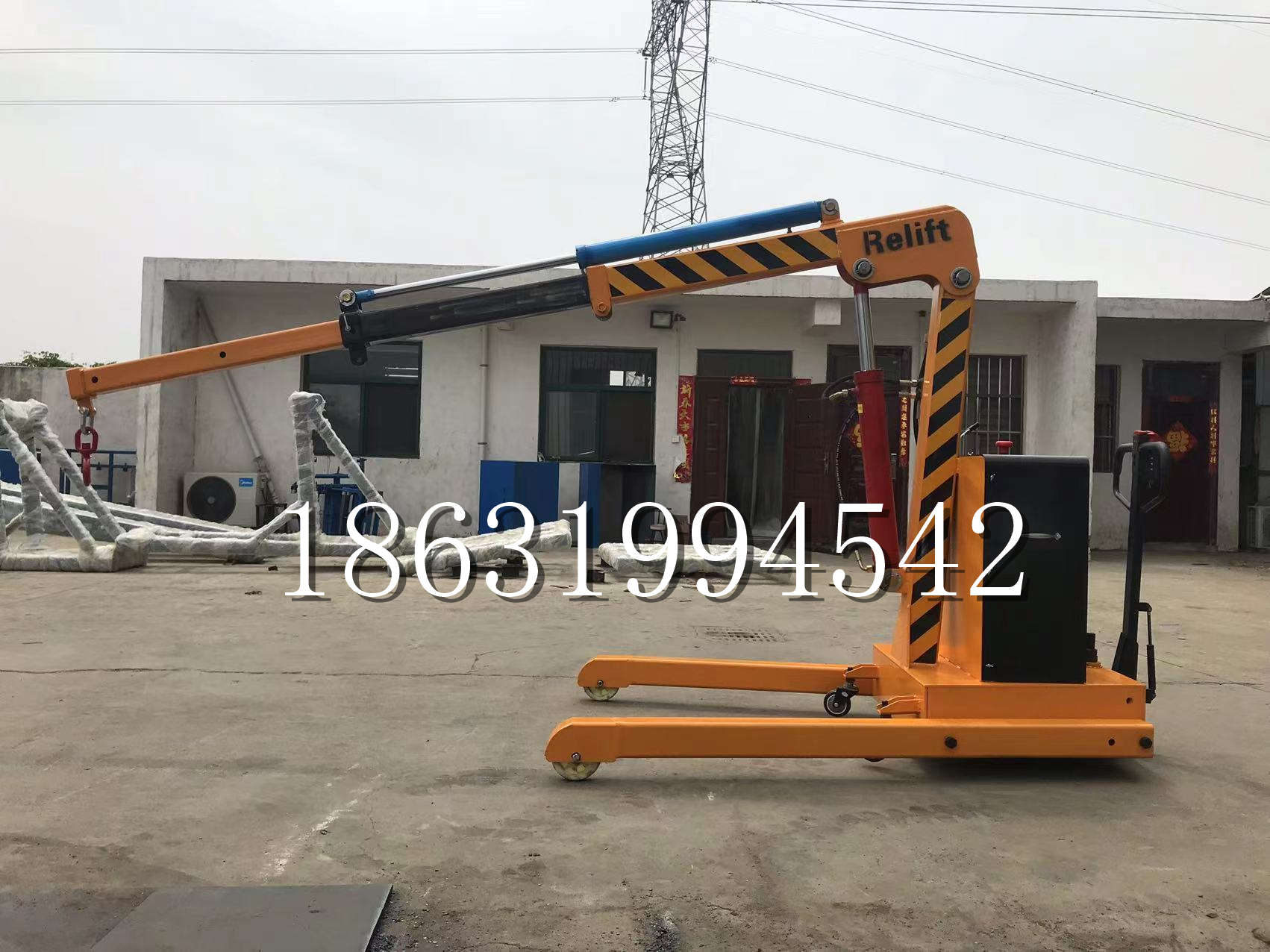 二连浩特市久征定做3吨三轮随车吊 农用园林绿化移树吊 平板工程用小吊机