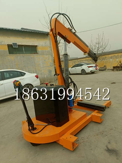 二连浩特市自卸车厢随车吊 自制轮式四不像起重机 四驱平板吊 5吨 贵盛